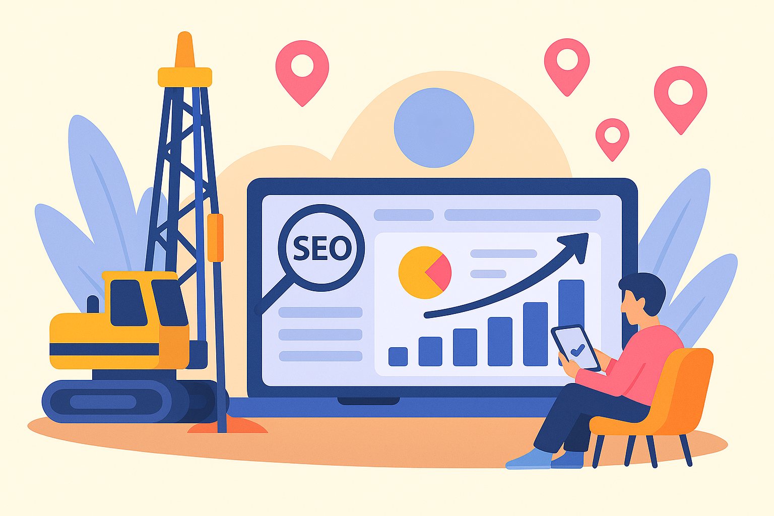 SEO продвижение сайта по бурению скважин в Москве